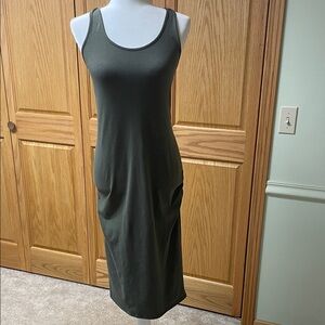 Isabel Maternity by Ingrid & Isabel Dark Green Midi Dress